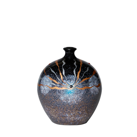 Special Edition Black & Grey Speckle Vase, Medium, 1/1