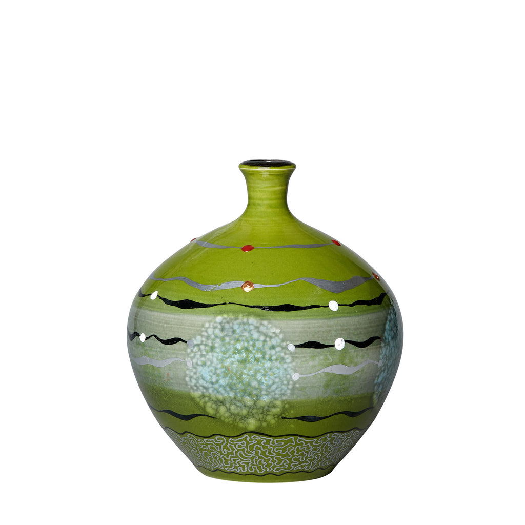 Special Edition Green Round Vase, Medium, 1/1