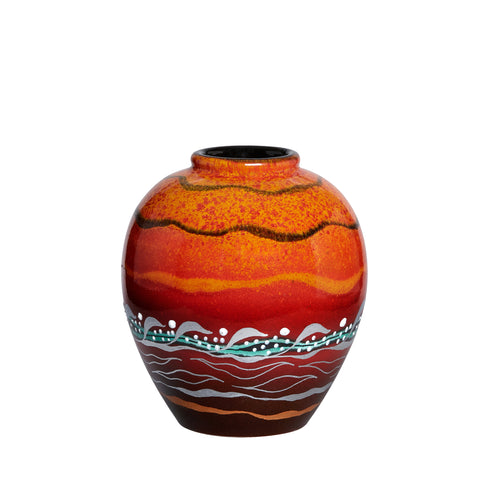 Special Edition Orange & Red Vase, Small, 1/1